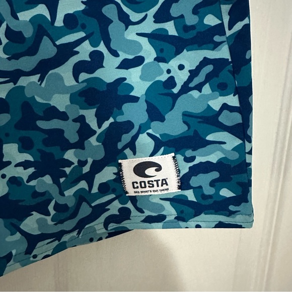 Costa Del Mar TIDES BOARDSHORT WATER CAMO PRINT Men's Size 34 - Picture 2 of 4